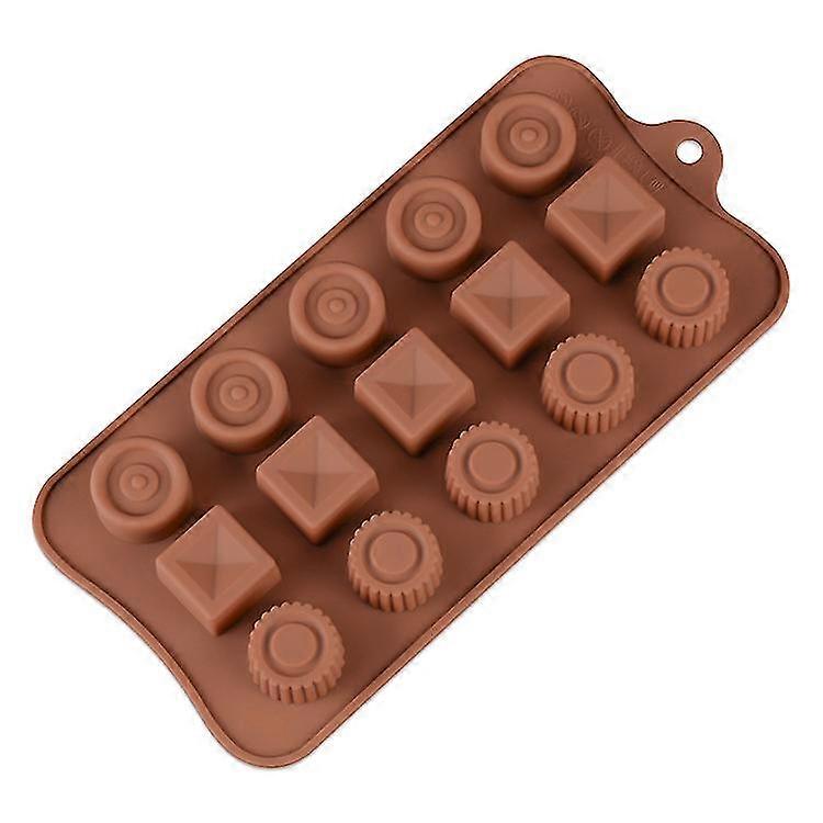 خطوط ECELEN مربعة (ألوان عشوائية) قوالب سيليكون متنوعة ، قالب سيليكون الغذاء الصف للشوكولاتة ، الحلوى ، الهلام ، مكعبات الثلج.