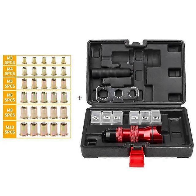 M3 M4 M5 M6 M8 M10 Rivet Core Pulg Conversion Head Aluminum Alloy Electric Drill Riveting Mother Gun