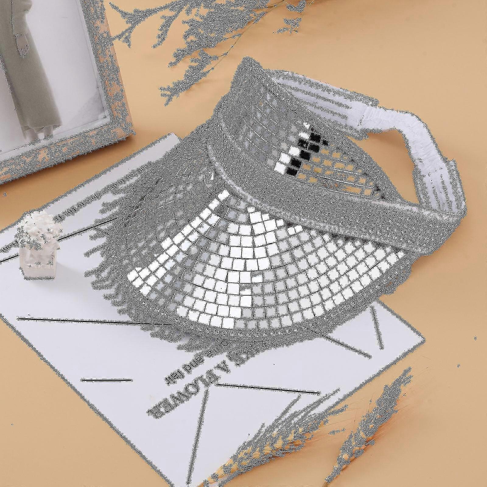 パーティーハットホリデーデコレーションアンチUVディスコボールフェスティバルガラスパッチラインストーンサンバイザーキャップ