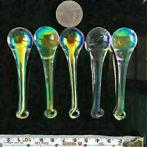 5PC AB Water drop Crystal Aurora Faceted Prism Chandelier Pendant Suncatcher