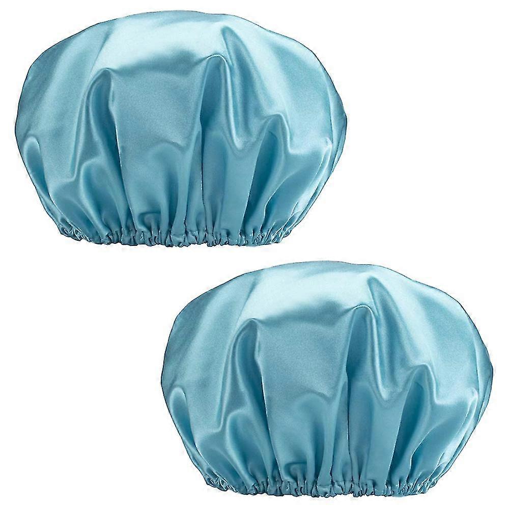 Reusable Double Layer Waterproof Shower Hair Bath Cap