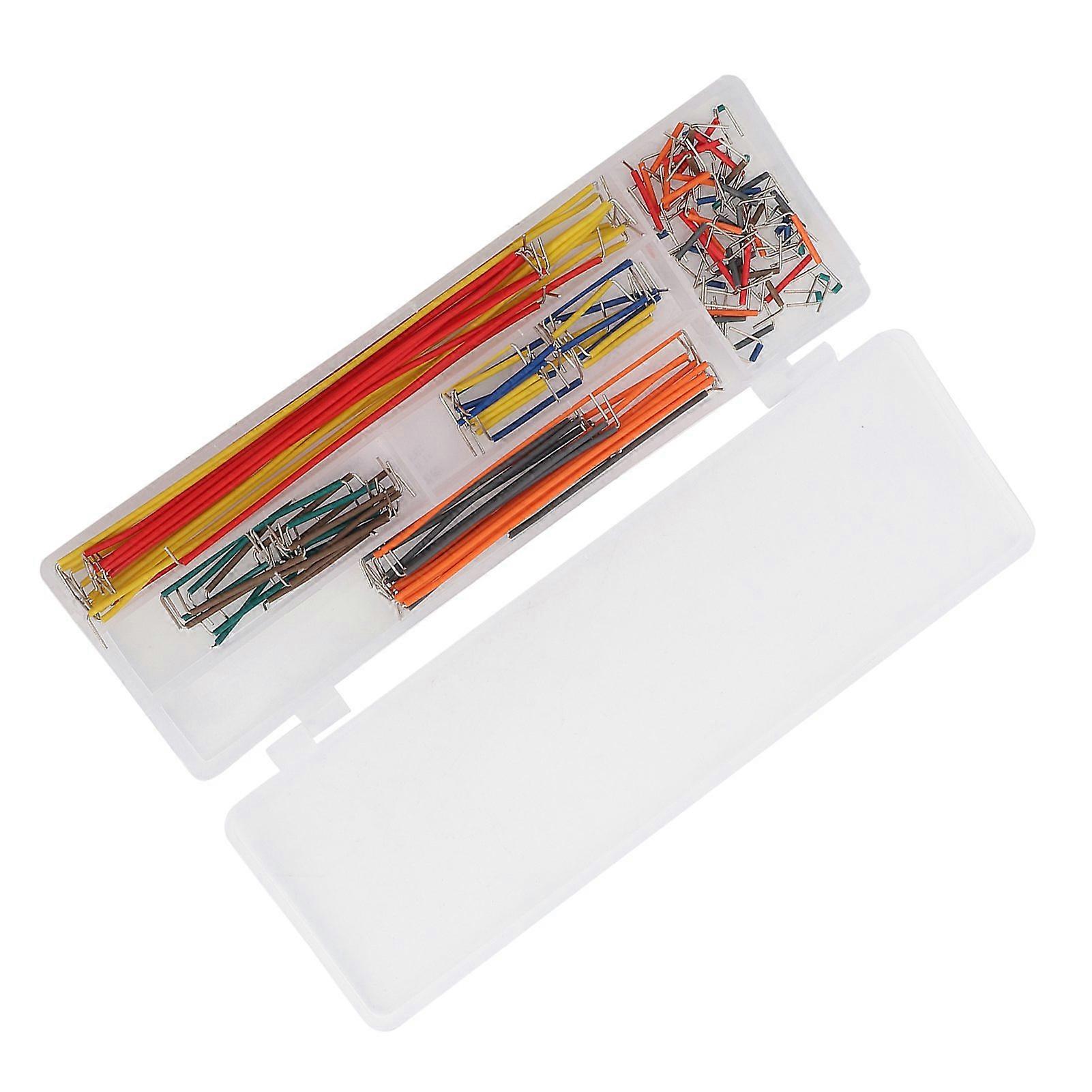 140pcs U Shape Solderless Breadboard Jumper Cable Wire Kit Box compatible DIY Shield