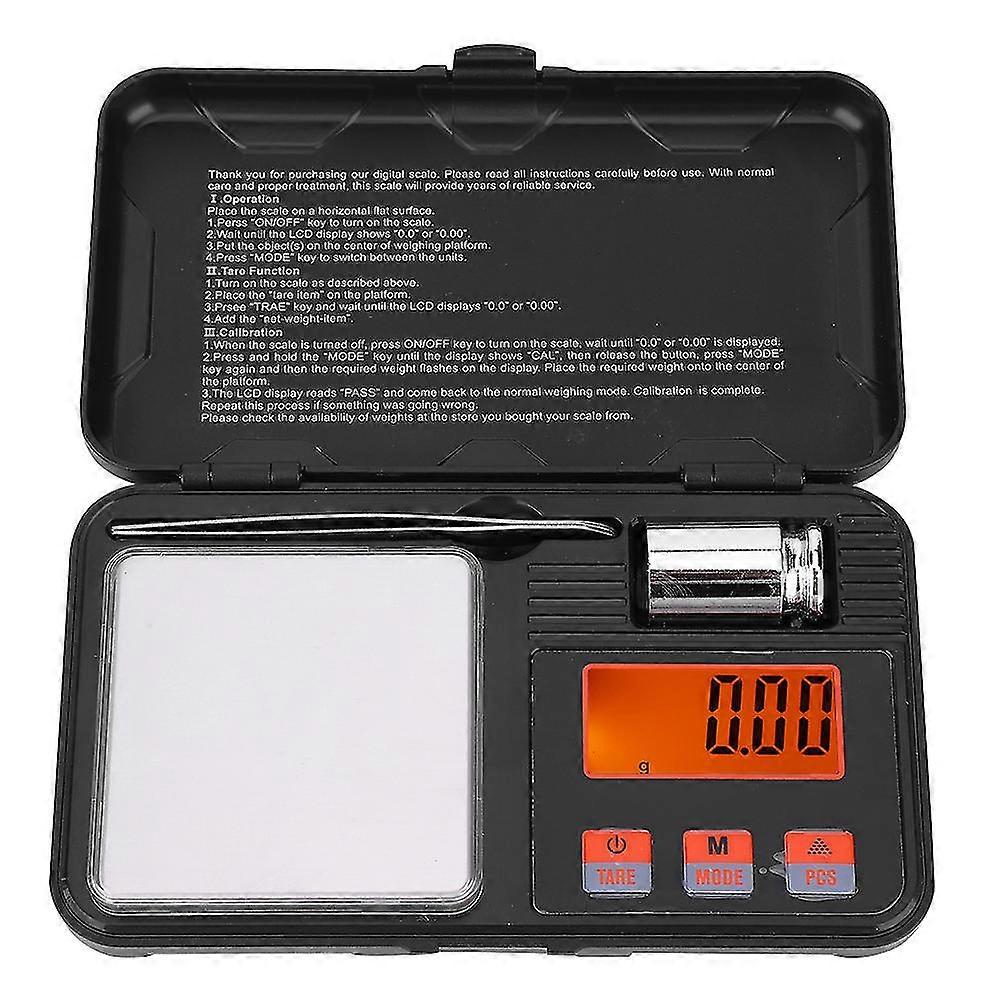 Hochpräzise tragbare elektronische Mini-Digital-Taschenwaage - 200G0,01 g, LCD-Display