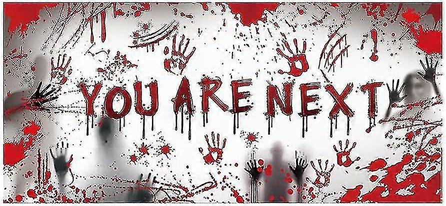 Halloween Backdrop Banner - Polyester Flag Haunted House