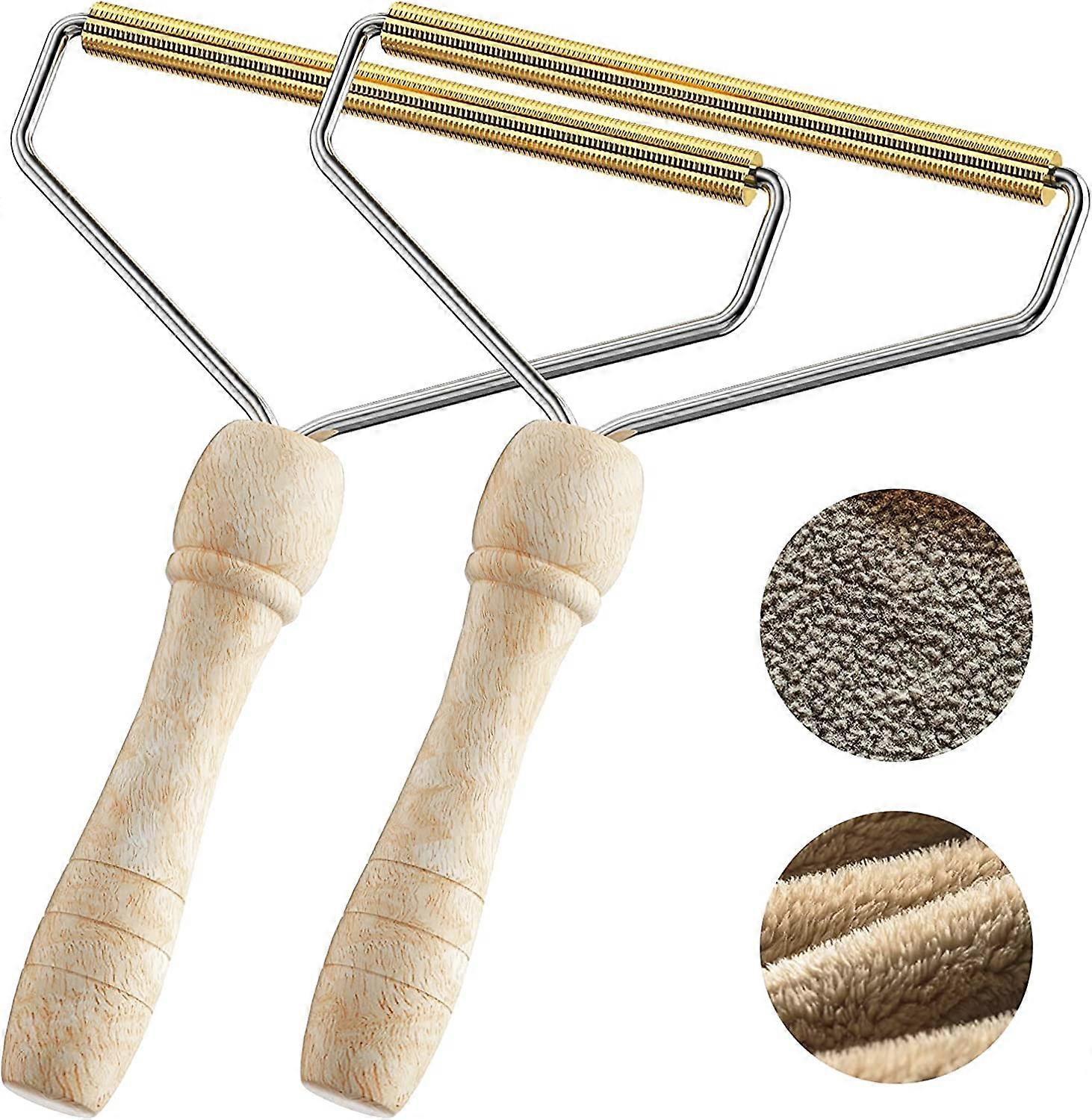 Portable Lint Remover, Heilwiy Clothes Fabric Fuzz Shaver - Reusable Double Sided Lint Gift