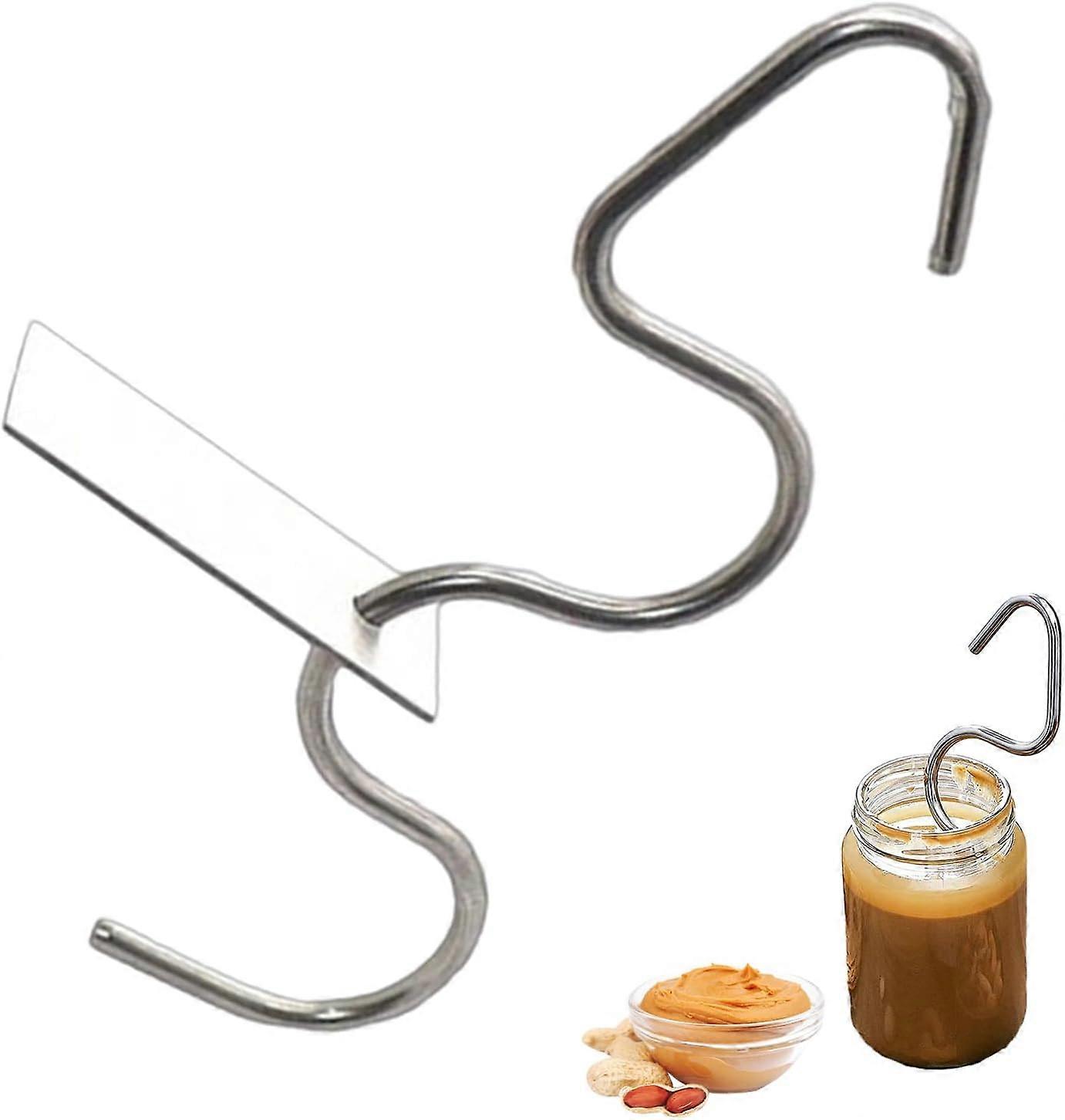 Peanut Butter Stirrer rustfritt stål Mixer Gadgets Rører og skrape for å blande ulike smør Peanut Almond Nut Butter Stirrer