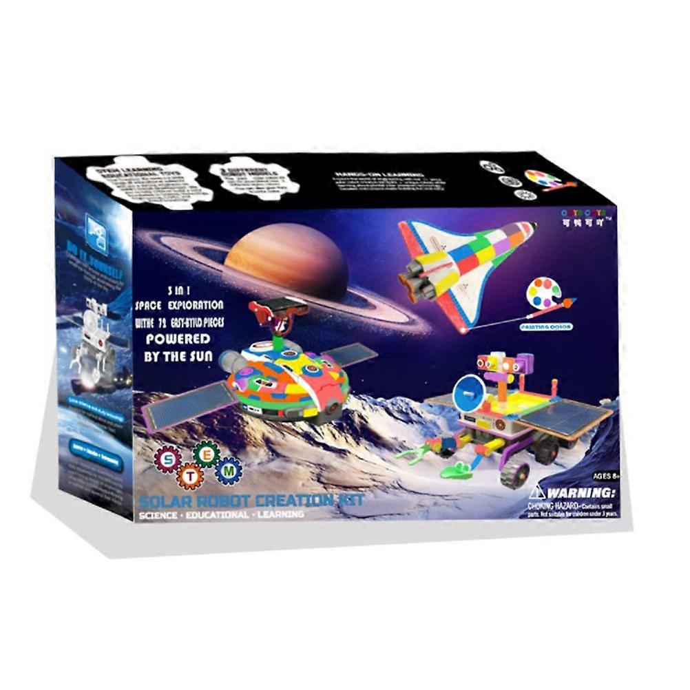 3 in 1 Solar Robot Toy Educational Building Toys DIY Science Toy Kit Robots Engineering Set for Kids Gift