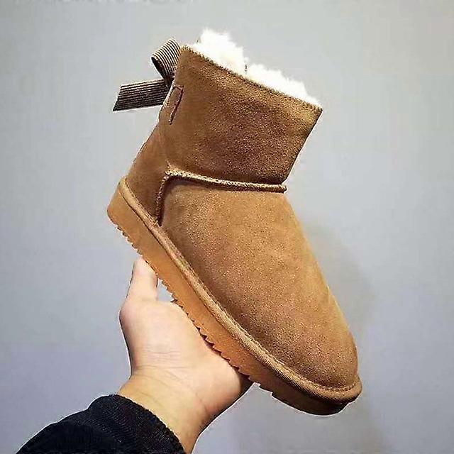Nova chegada couro genuíno Austrália clássico mulheres botas de neve mulheres vaca couro botas de inverno mulheres