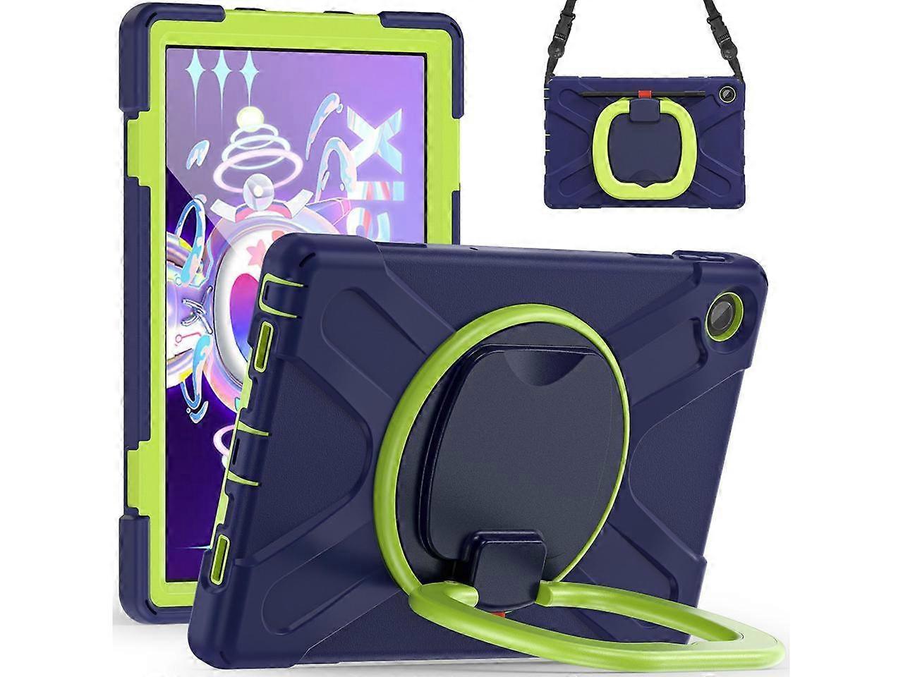 Lenovo Tab M10 Plus Case 10.6 inch 2020 3rd Generation TB-125F TB-128F Shockproof Protective Cover with Stand / Hand & Shoulder Strap / Pencil Holder