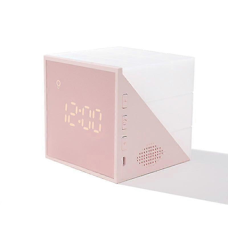 Children's Alarm Clock Creative Cube Shape with Snooze Function
