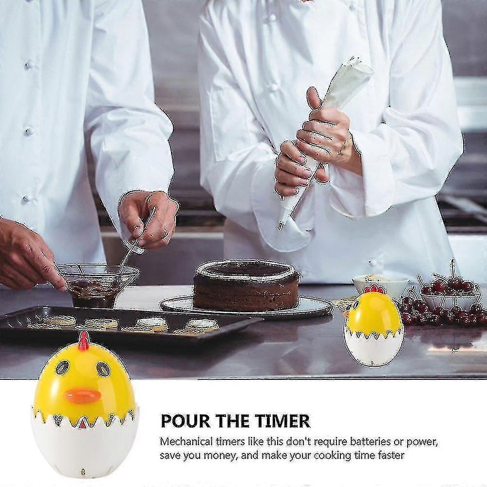 Lovely Timer Eggshell Chicken Shaped Mechanical Timer Time Management Tool Ns2