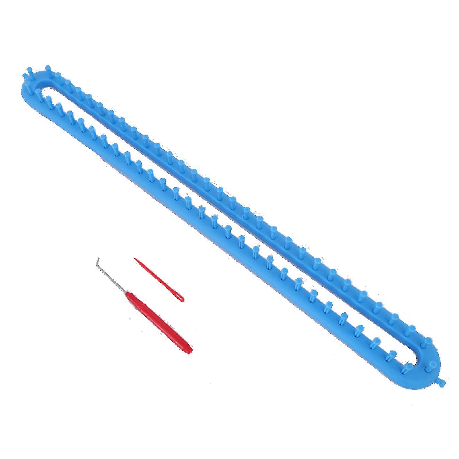 Rectangle Knitting Loom Set Long Knitting Board Weave Loom Craft Yarn Kit