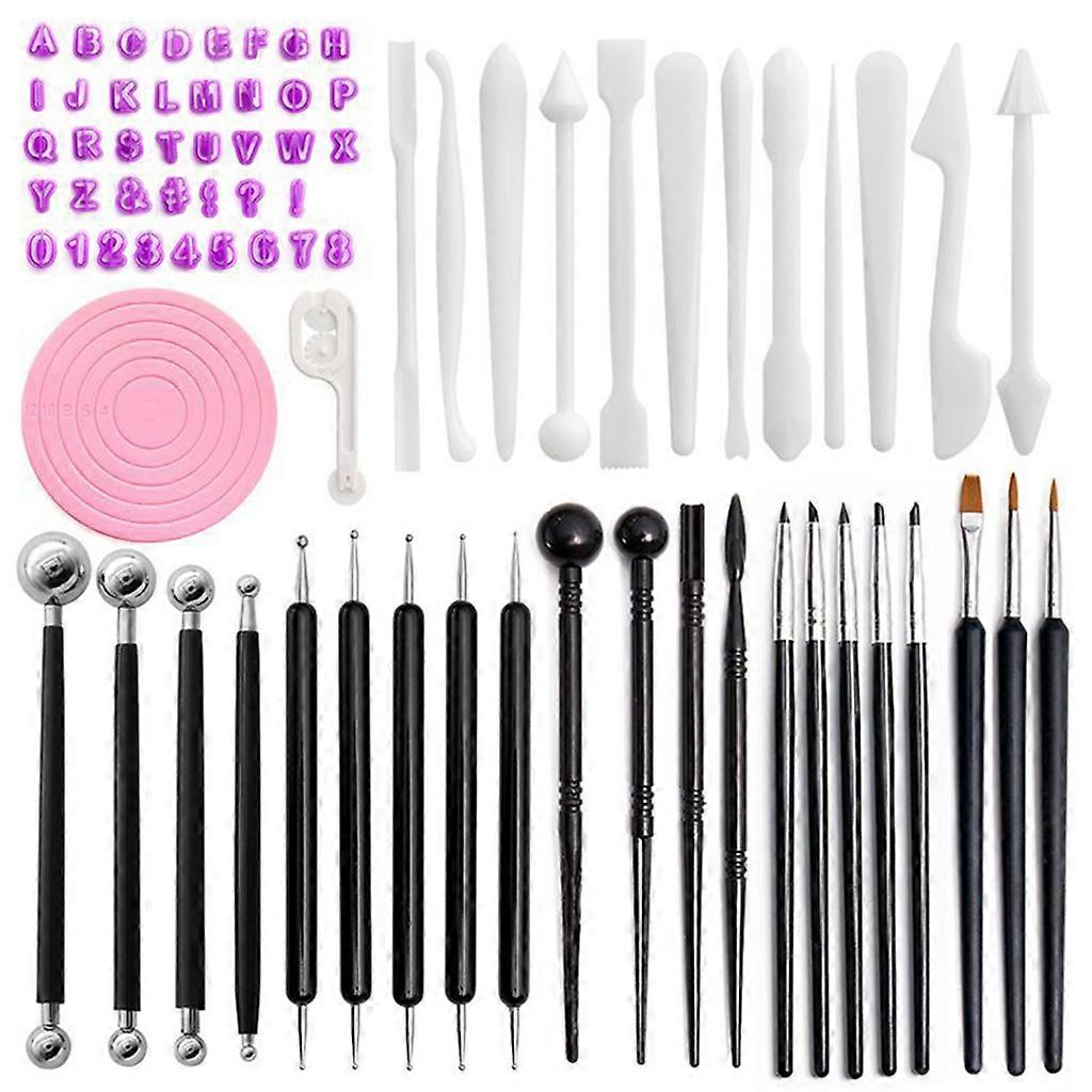 75Pcs Handmade Pottery Carving Tool Set Graffiti DIY Clay Modeling Kit