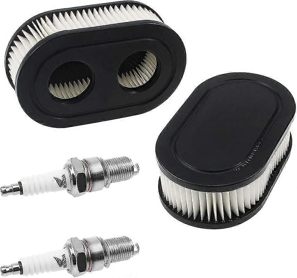 Air Filter For Briggs & Stratton 798452 And 5432 Engine Parts Lawn Mower Air Filter 593260 With 2 Spark Plugs