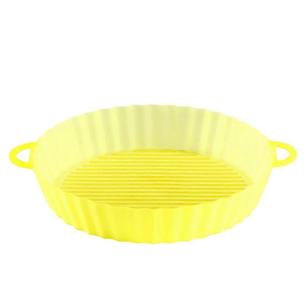 2pcs Air Fryer Silicone Pad Oven Baking Tray Non-stick Air Fryer Silicone Pot Air Fryer Accessories