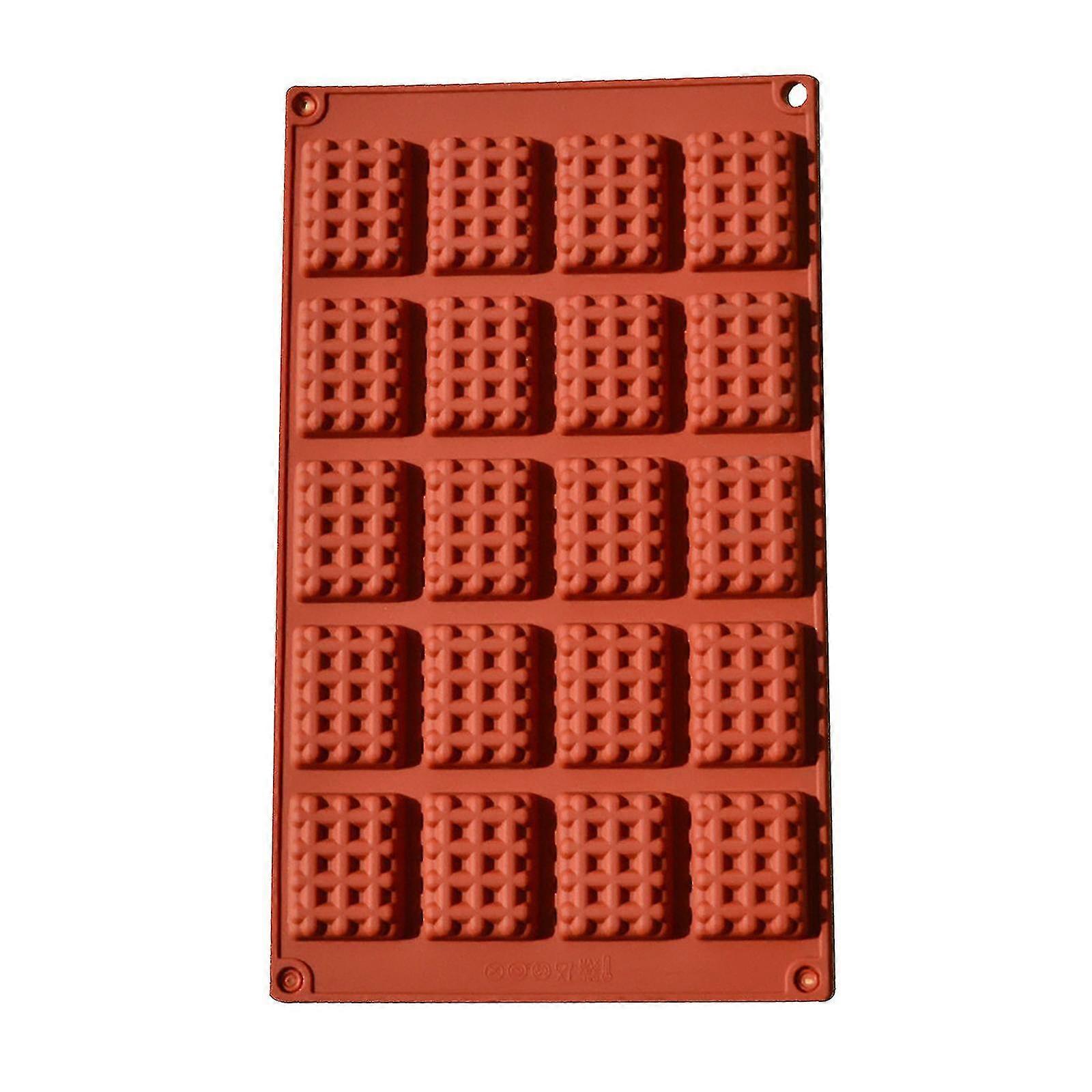 Kitchen Silicone Round Waffles Pan Cake Chocolate Baking Mould Tray