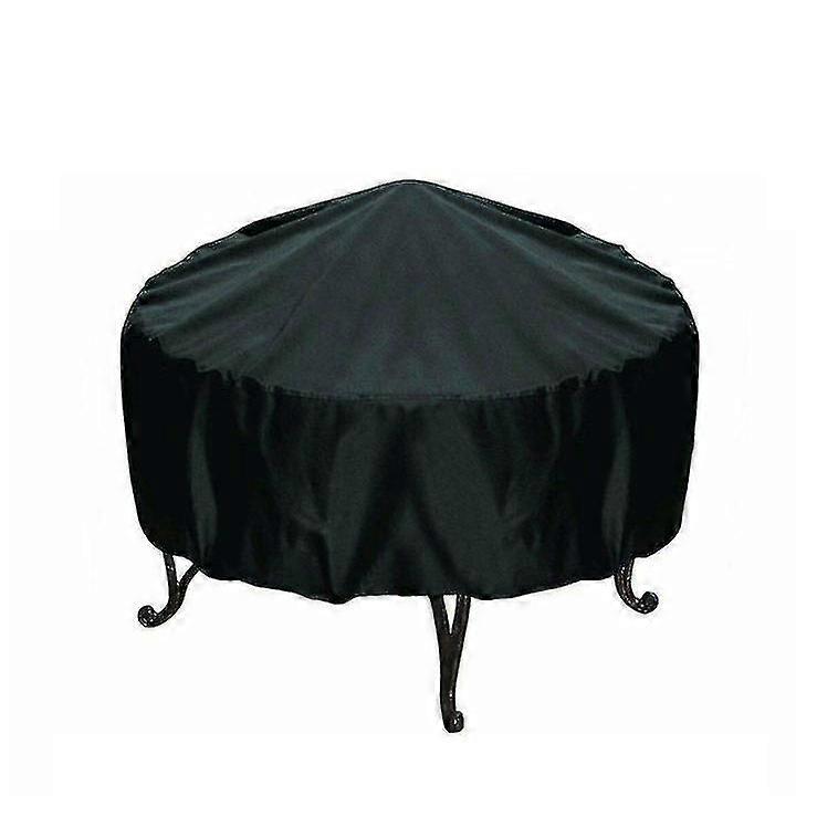 Round fire pit cover waterproof dustproof anti-UV full fireplace coverage