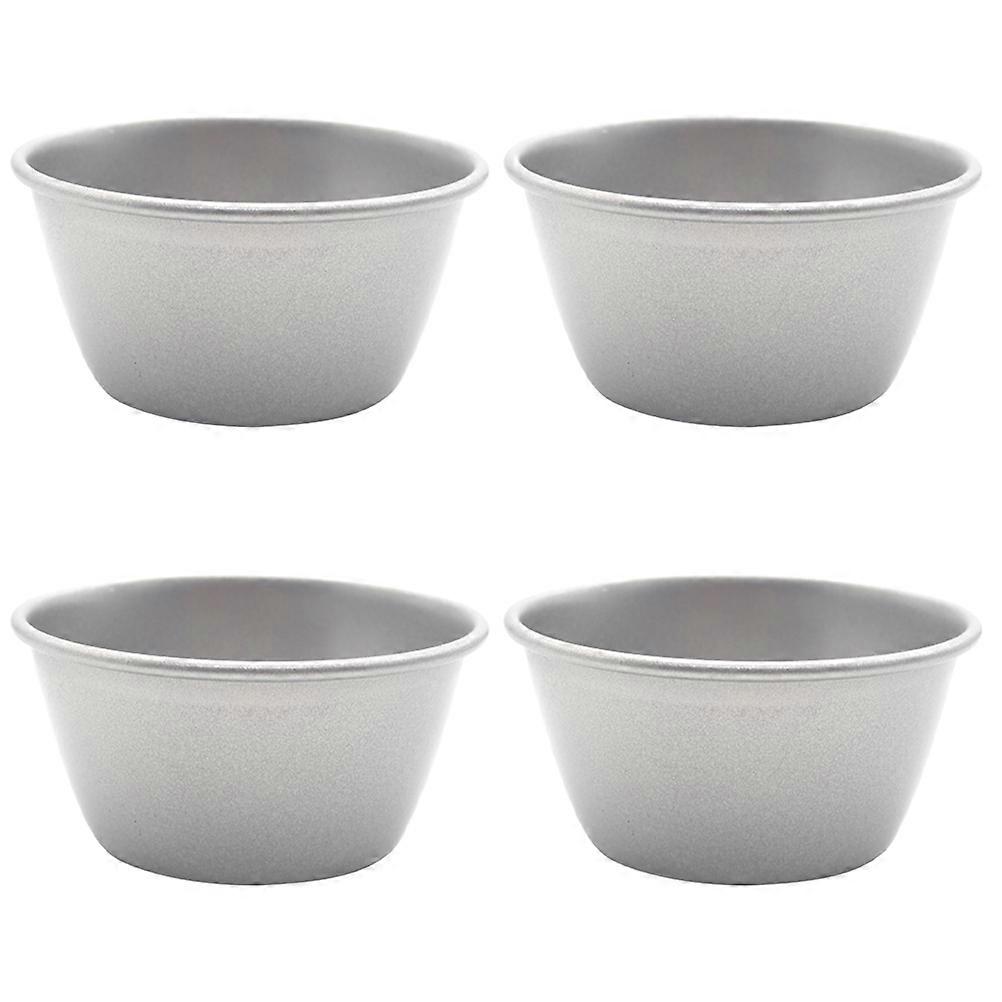 4Pcs Household Pudding Molds Heat-resisting Baking Cups Portable Baking Molds Baking Accessory