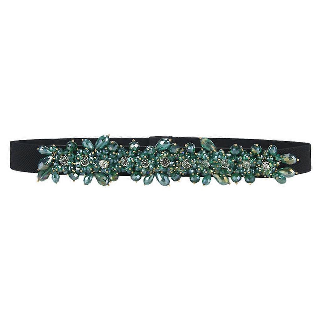 Glitrende Rhinestone belte elastisk korsett belte krystallbelte for aftenkjoler