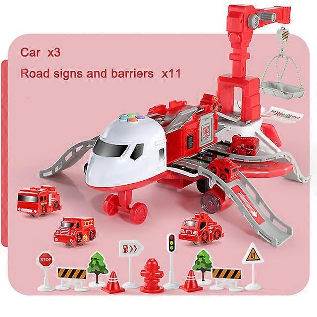 Kid Transformation Aircraft Toys Car Deformation Plane Model Music Simulation DIY Track Inertia Boy Children Traffic Toy Gift