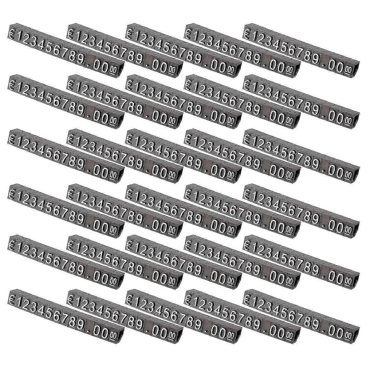 30sets Plastic Cubes Price Display Tags Adjustable Number Stand Frame Label Shop S2024123017239