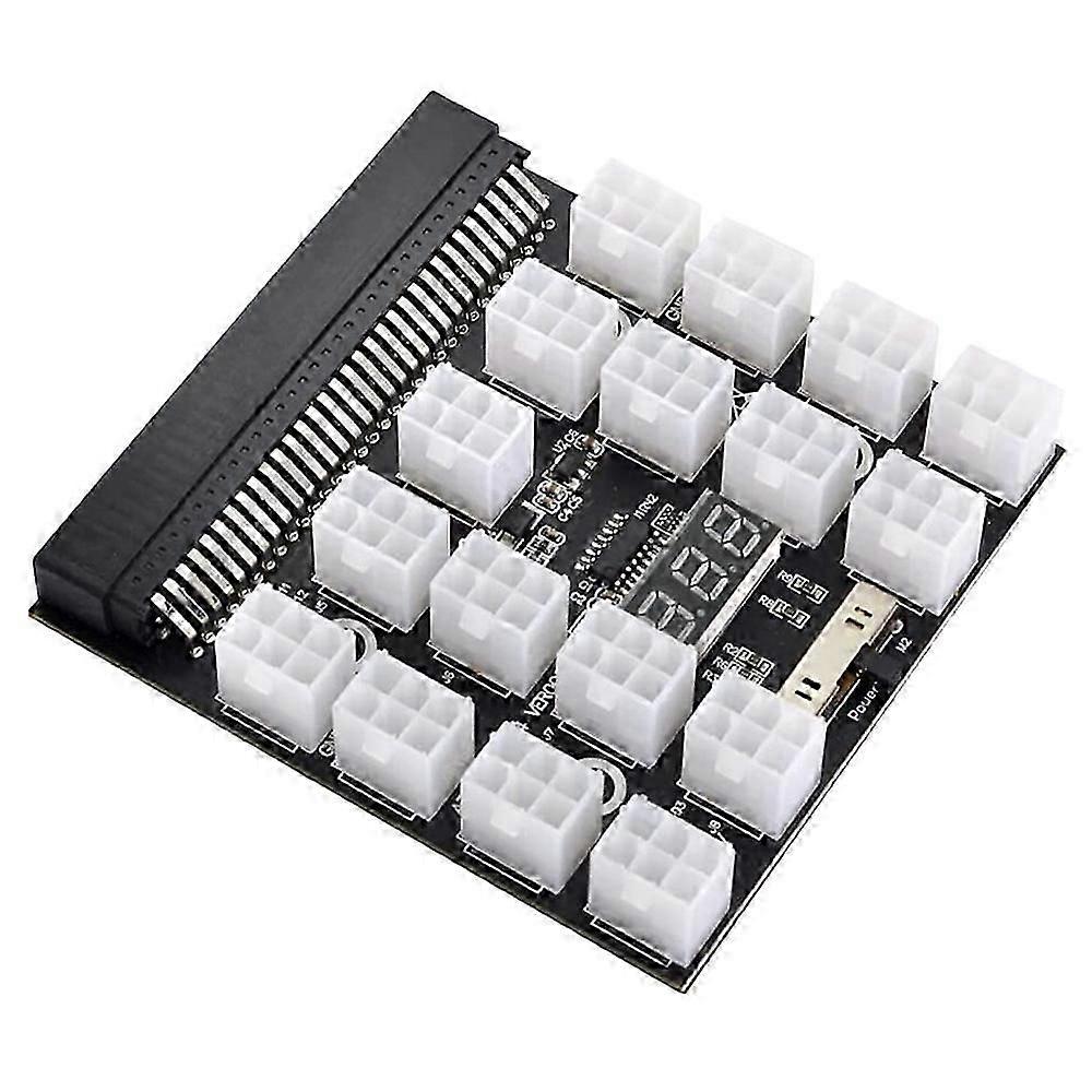 17 Ports 6pin Power Supply Breakout Board 12v For Server Psu Gpu Pc Computer