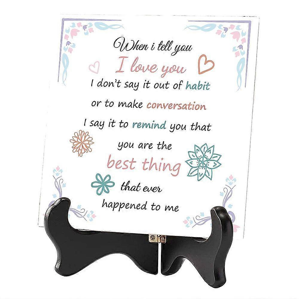 2Pcs 2 Style Square Cork Ceramics Sublimation Cup Holder Pad Mat with MDF Display Stands Flower Pattern 1pc/style