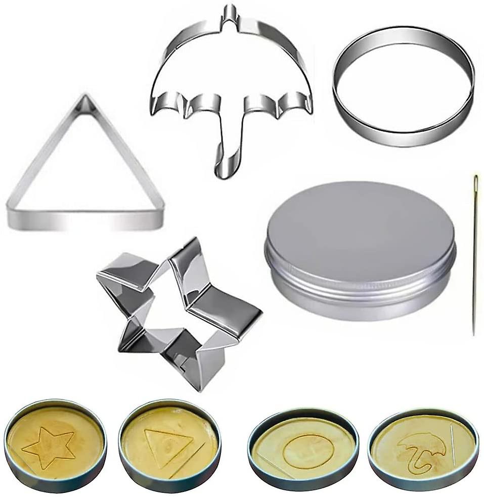 Dalgona Candy Molds Set of 6 Korean Dalgona Honeycomb Candy Kit(Set of 6)