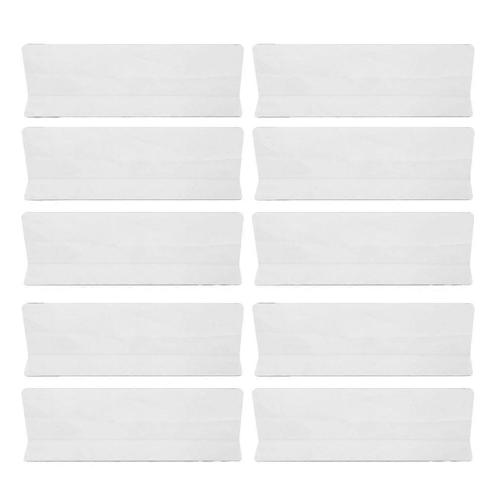 10 قطع فواصل الجرف البلاستيكية L على شكل منظمة السلع يحير خزانة الجرف مقسم