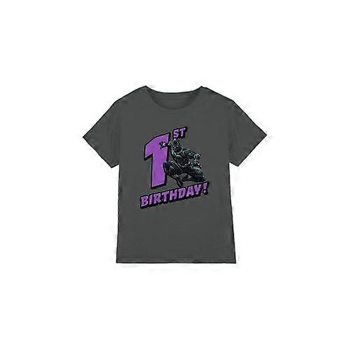 Black Panther Childrens/Kids 1st Birthday T-Shirt