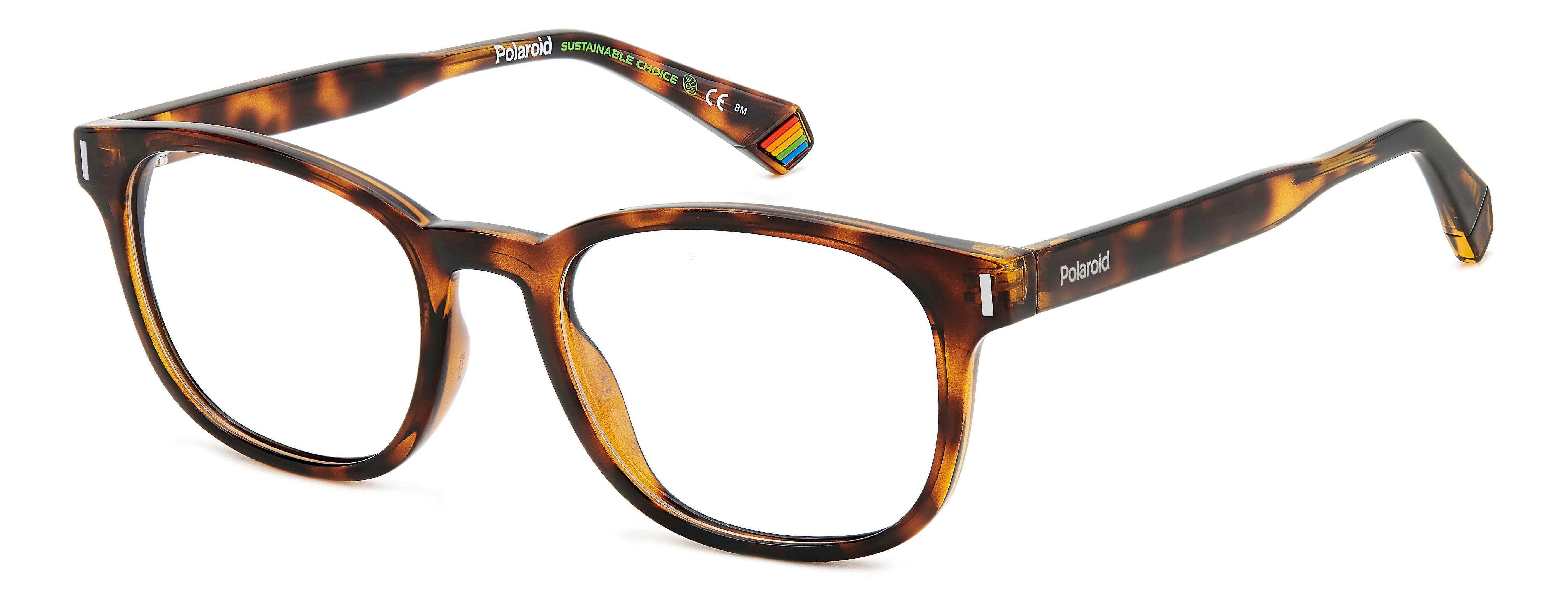 Eyewear Frames POLAROID PLD D453 086 HAVANA 52/19/145 MAN