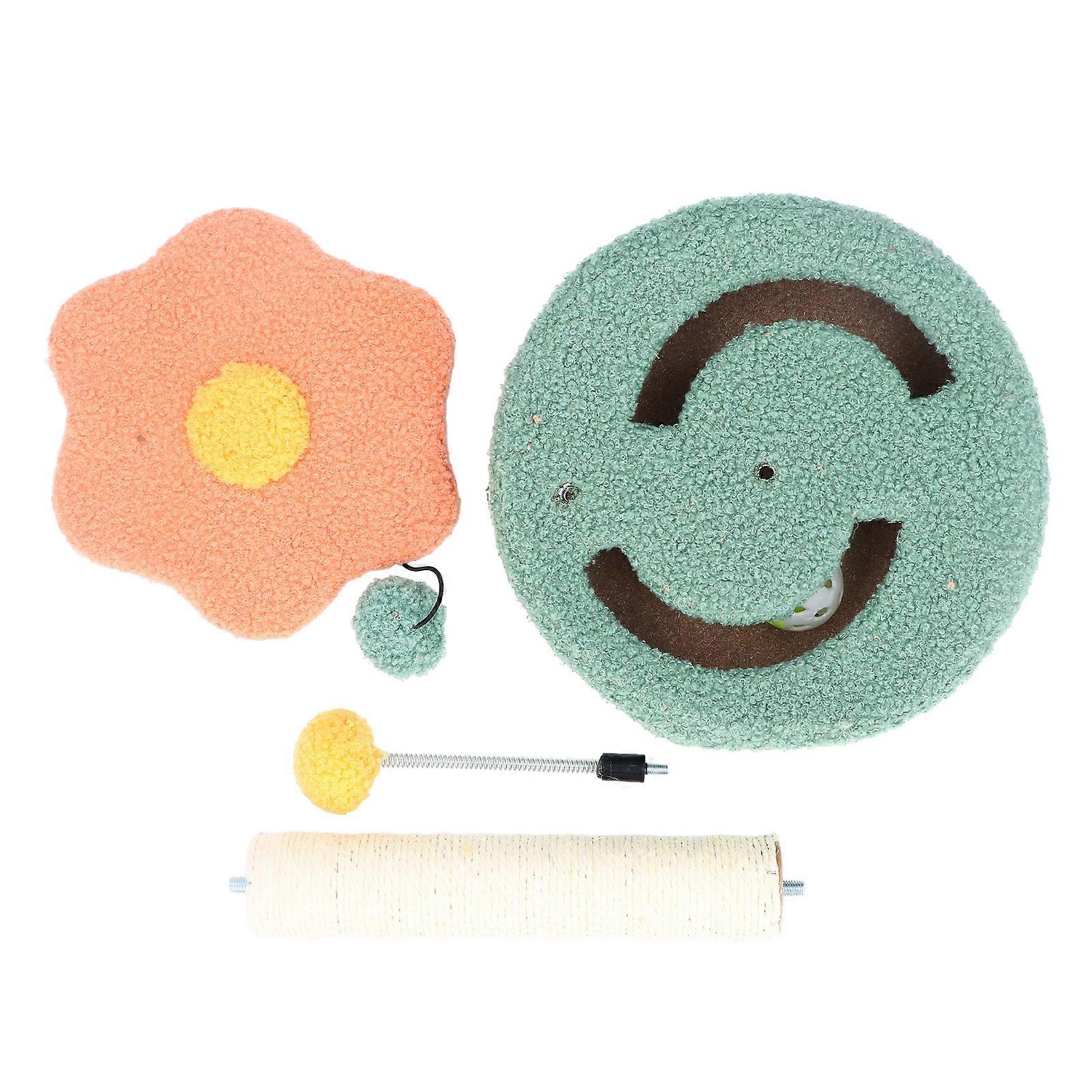 Cat Cratching Post Cat Scratcher Tree with Plush Ball Interactive Cat Climbing Frame Jumping Platform for Kittens Cats Pink