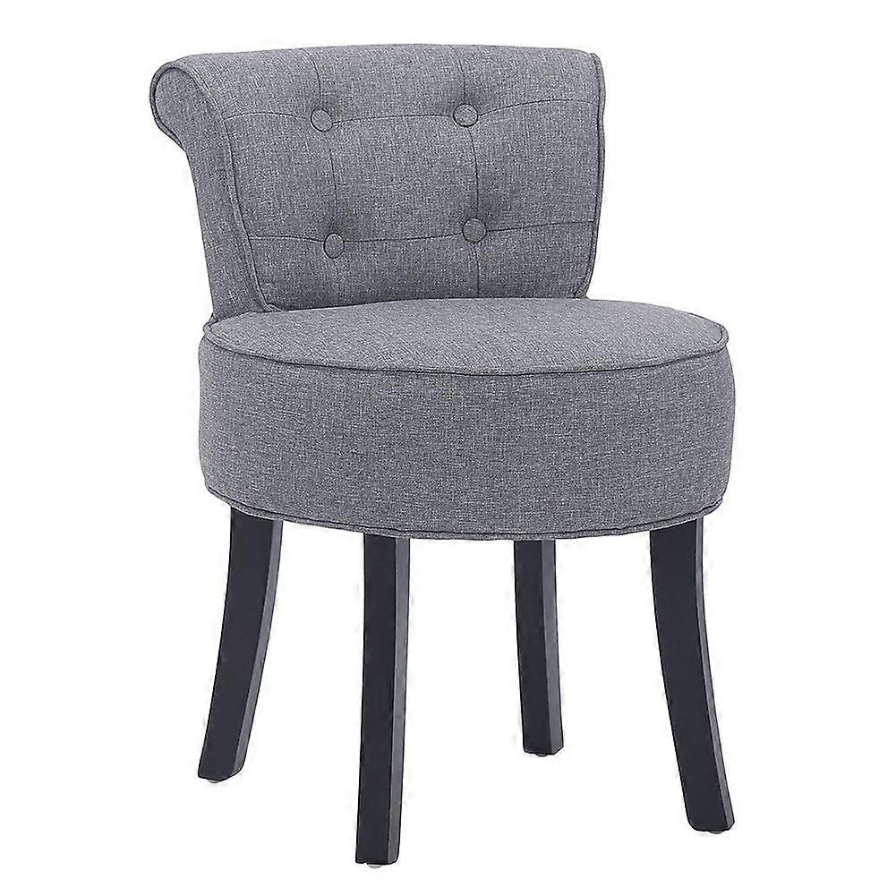 Padded Seat Buttoned Dressing Stool