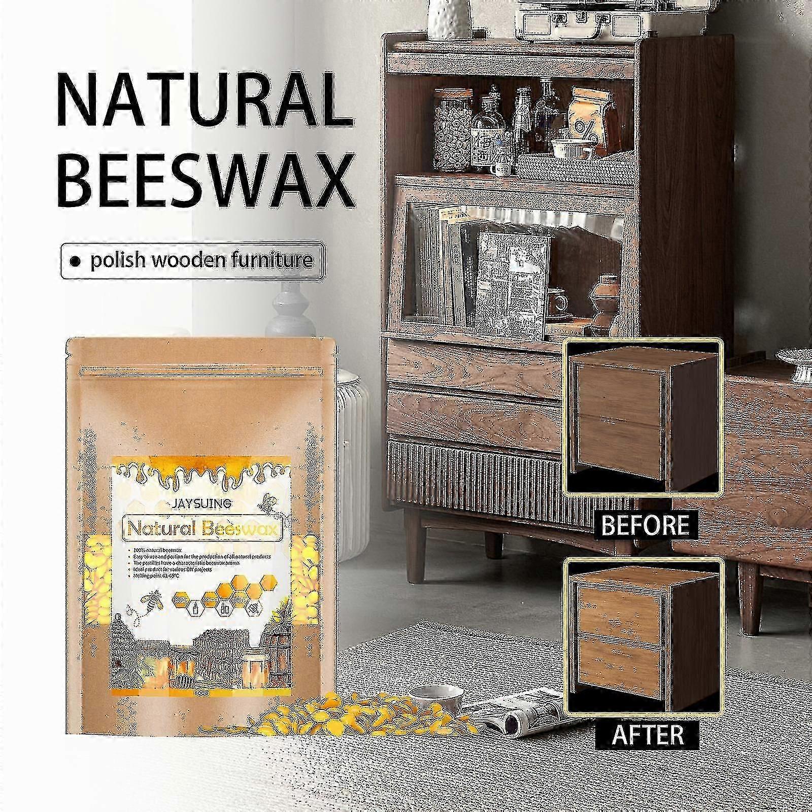حبيبات شمع العسل Jaysuing منزلية مصنوعة يدويا شمع العسل أريكة أرضية تفتيح صيانة الأثاث العناية بالجلود الشمع BF