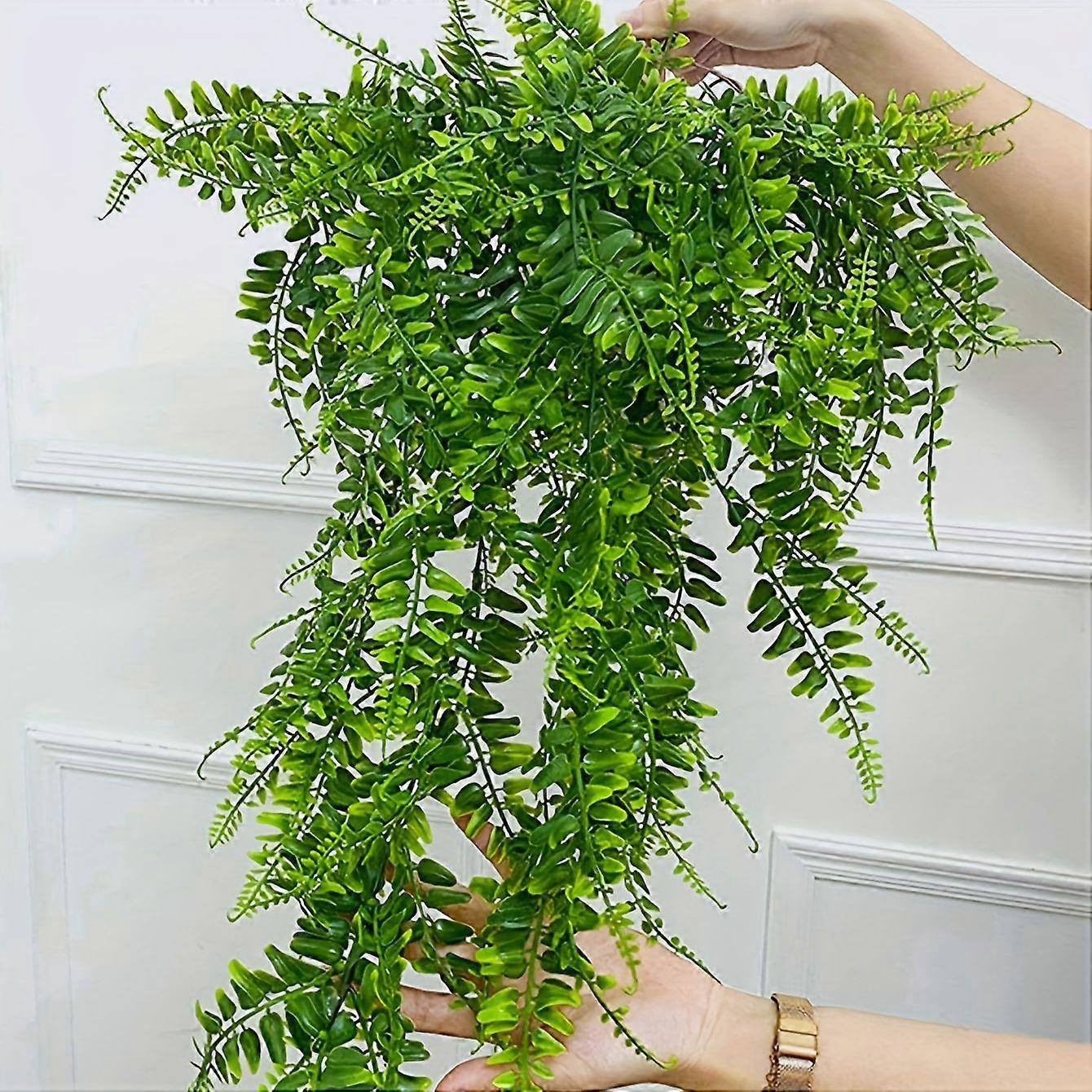 1pc/2pcs Artificial Persian Grass Vine 90cm Green Hanging for Wall Decor and Displays Artificial Pine Fern Plant