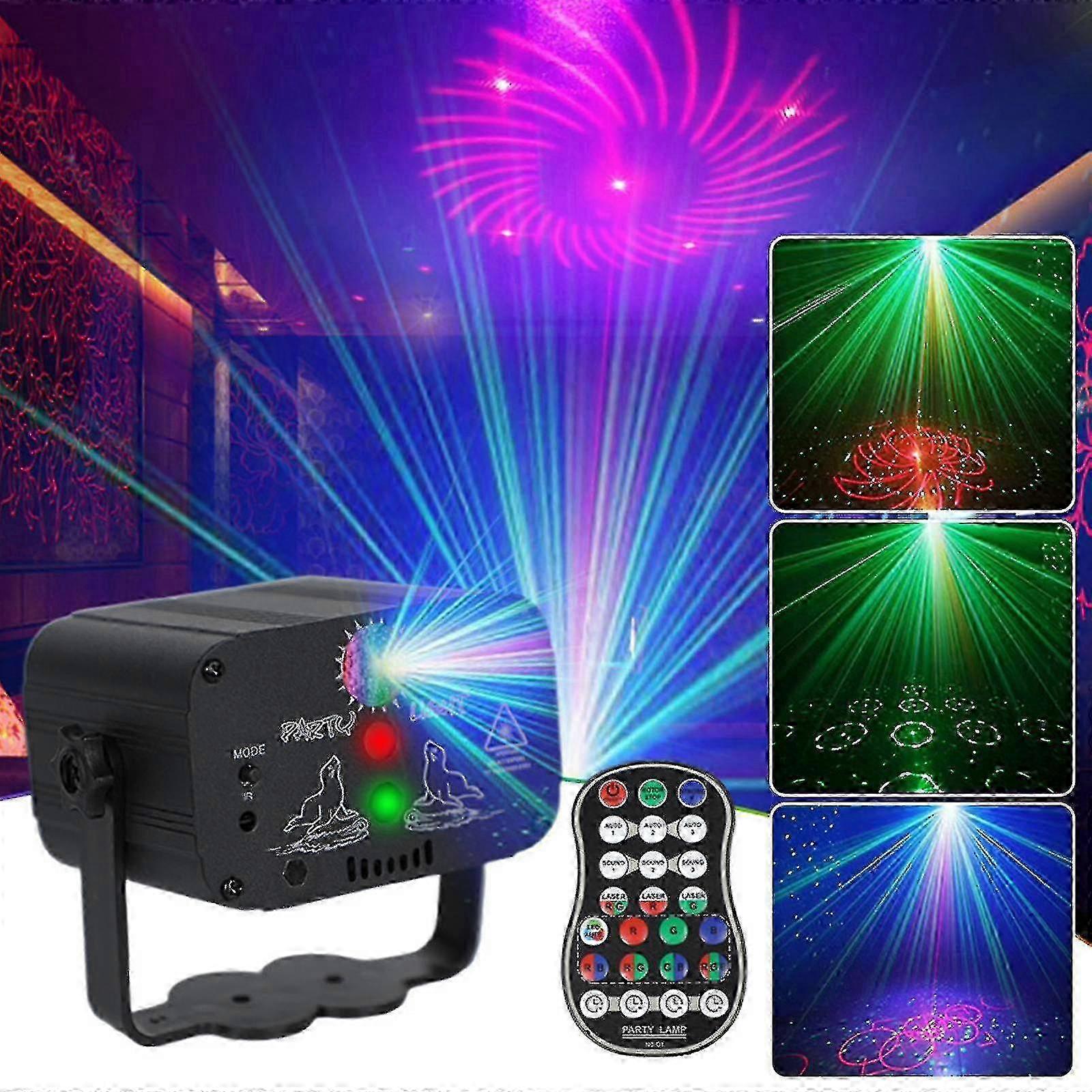 480 Patterns Laser Projector Stage Light LED RGB - DJ Disco KTV Show ...