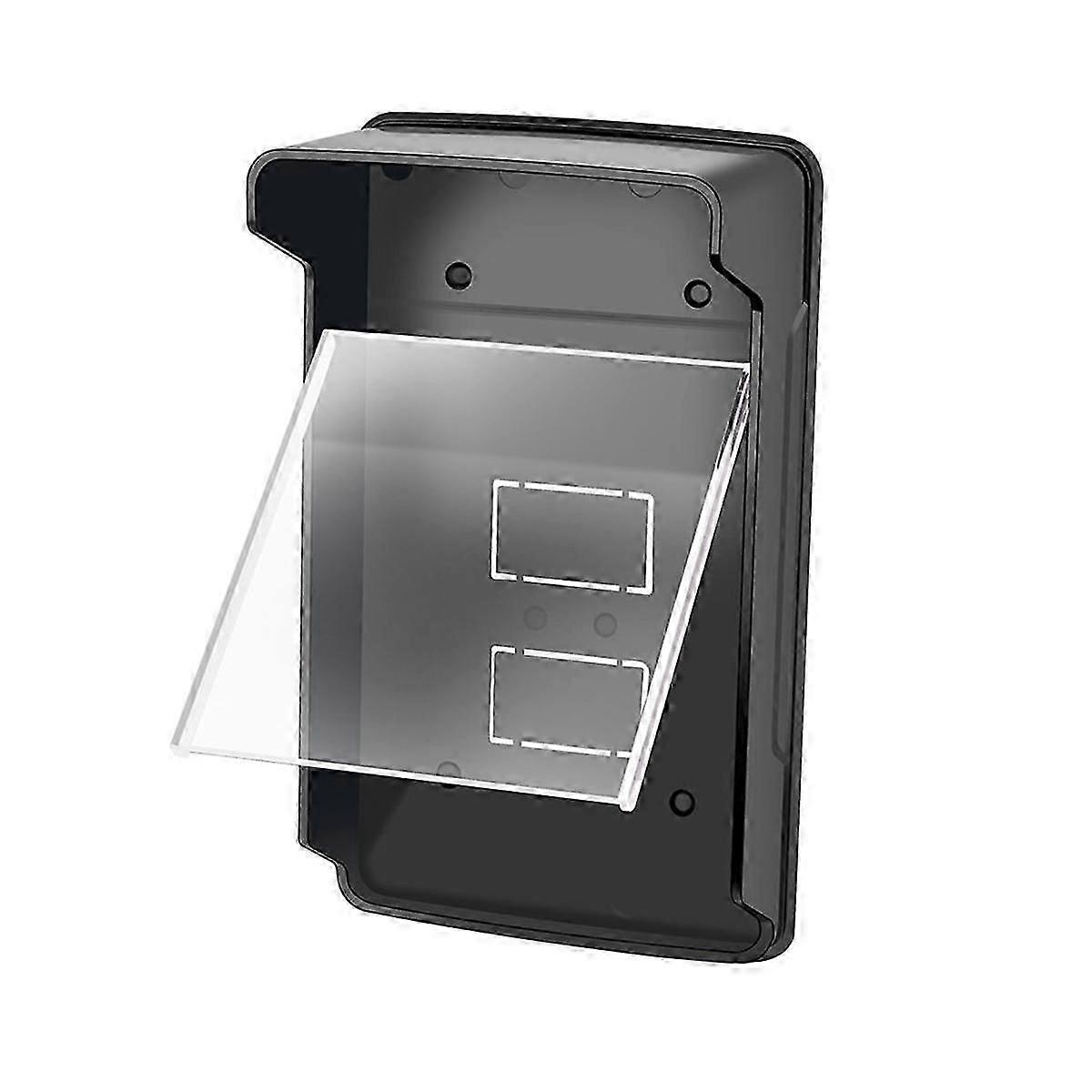 Outdoor Waterproof Cover Rain Proof Shell with Transparent Panel for Access Control System Face Rec