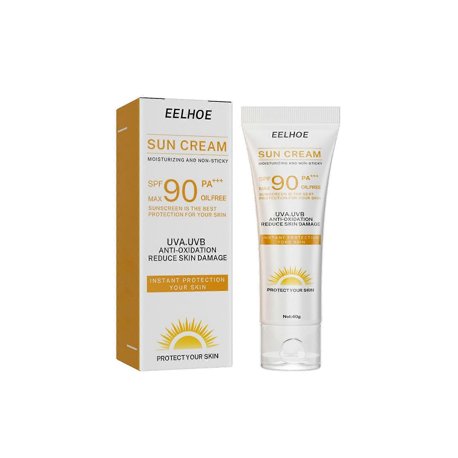 Sun Cream - Moisturizing Skin Protection for Face and Body, Non - Chalky, Refreshing and Non - greasy in Summer