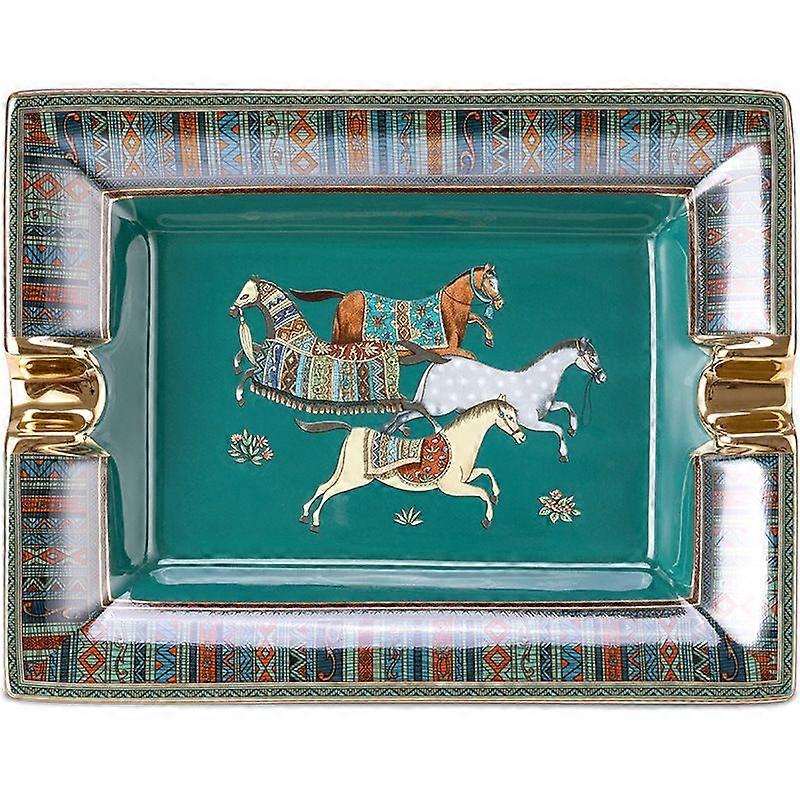 Cigar Ashtray Bone China Large Diameter Cigar Smoke Trough For Living Room Special Smoke Extinguisher Ornaments