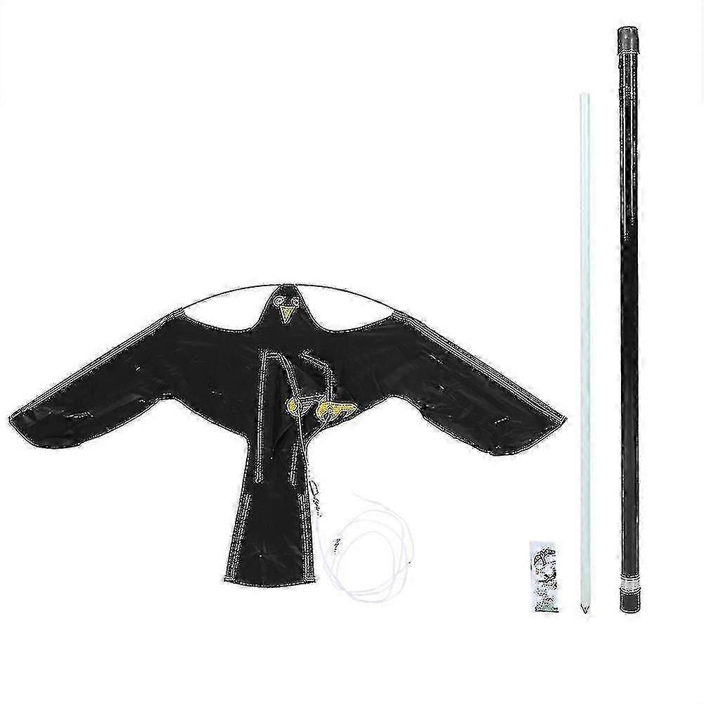 7m Telescopic Pole Extendable Flying Hawk Kite Bird Repeller Scarer