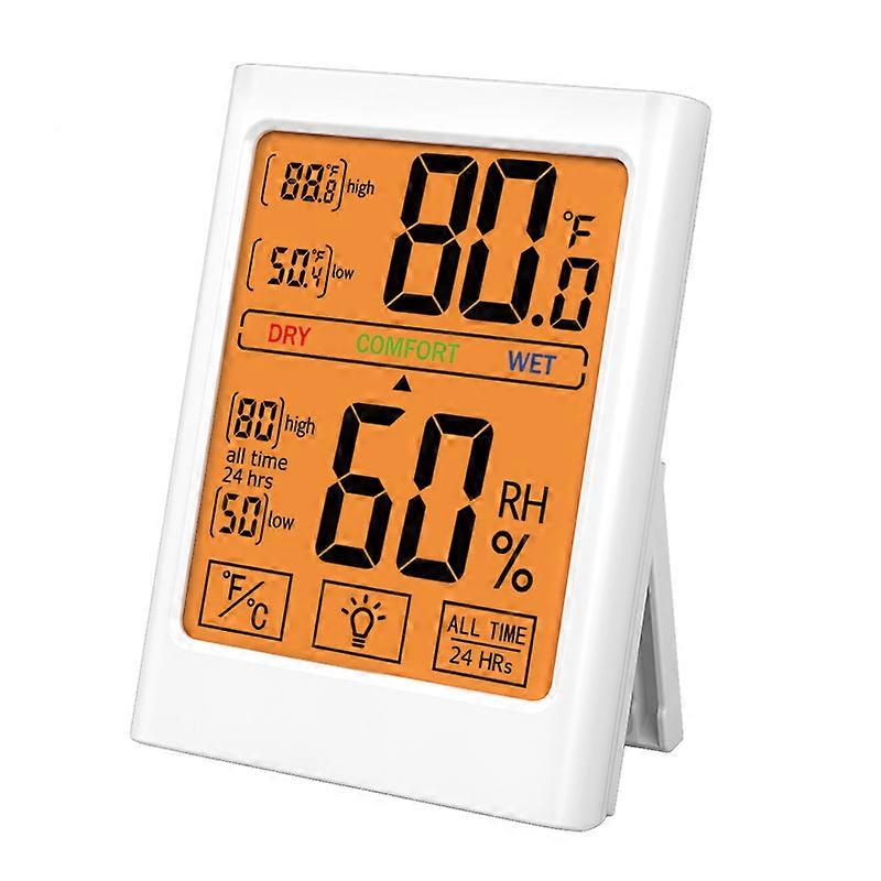 Thermometer, Rapid Sensing, Temperature, Humidity Monitor, Backlight Display