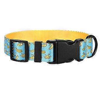 Coleiras de cachorro ajustáveis com fivela de metal de alta qualidade, liberação rápida para fácil manuseio, laço removível adiciona um toque de elegância, poliéster durável garante
