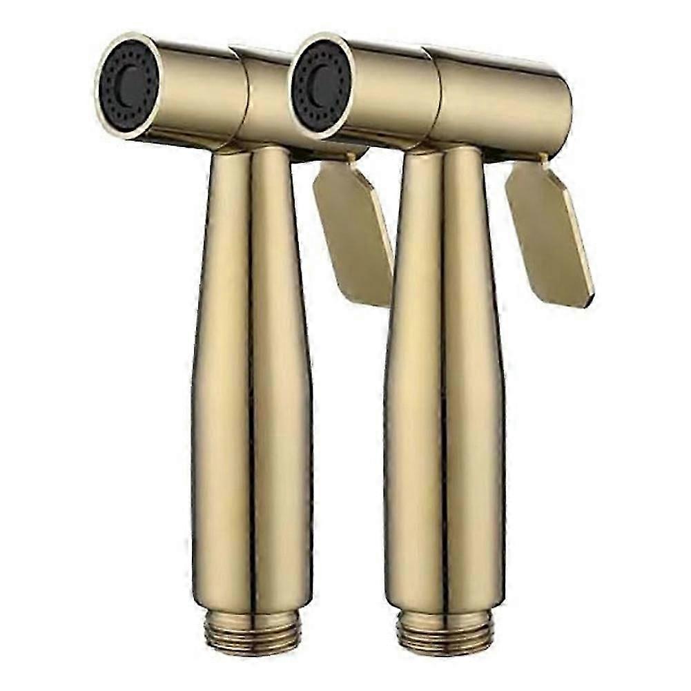 2pcsビデトイレ噴霧器ステンレス鋼ハンドヘルドビデ噴霧器キッチェ用バスルームおむつ噴霧器
