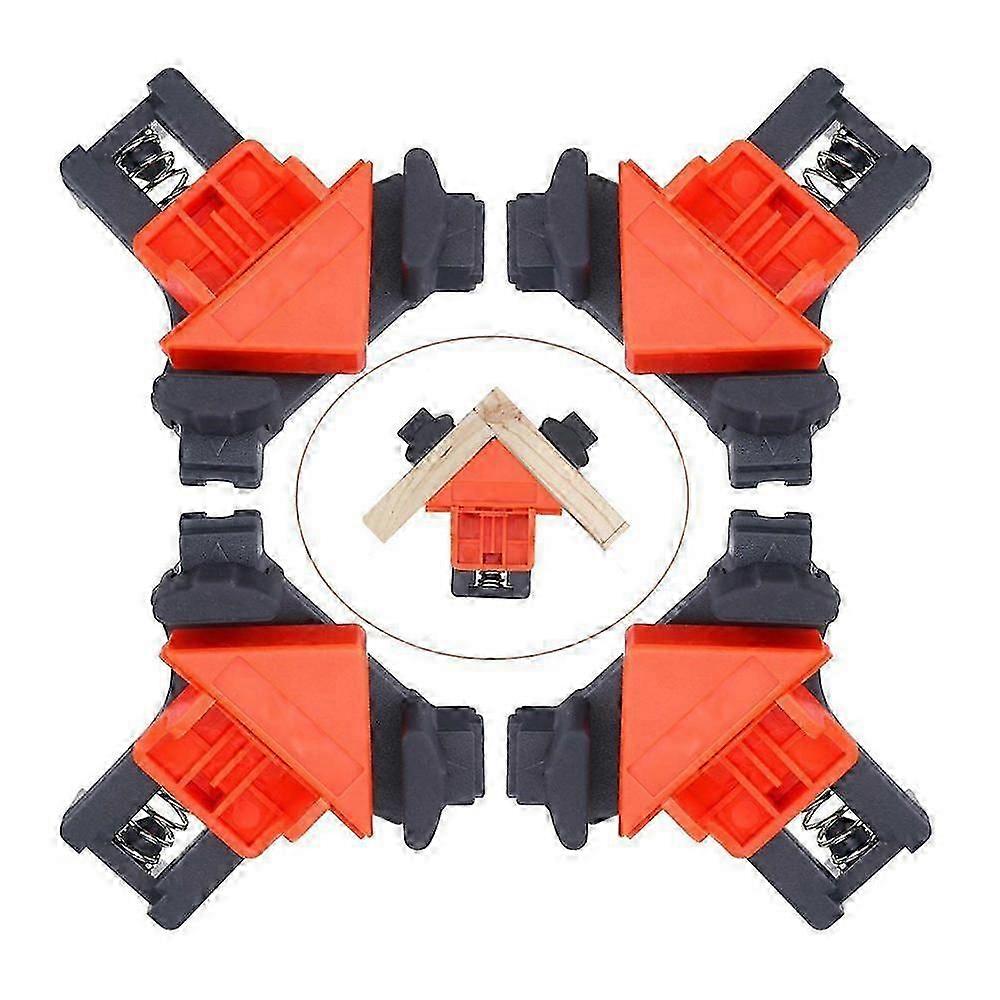Angle Joint,Angle Joint Clamp,Right Angle Woodworking Fixer Frame Clip,For Woodworking,Diy Photo Frame,Hand Tools 4pcs