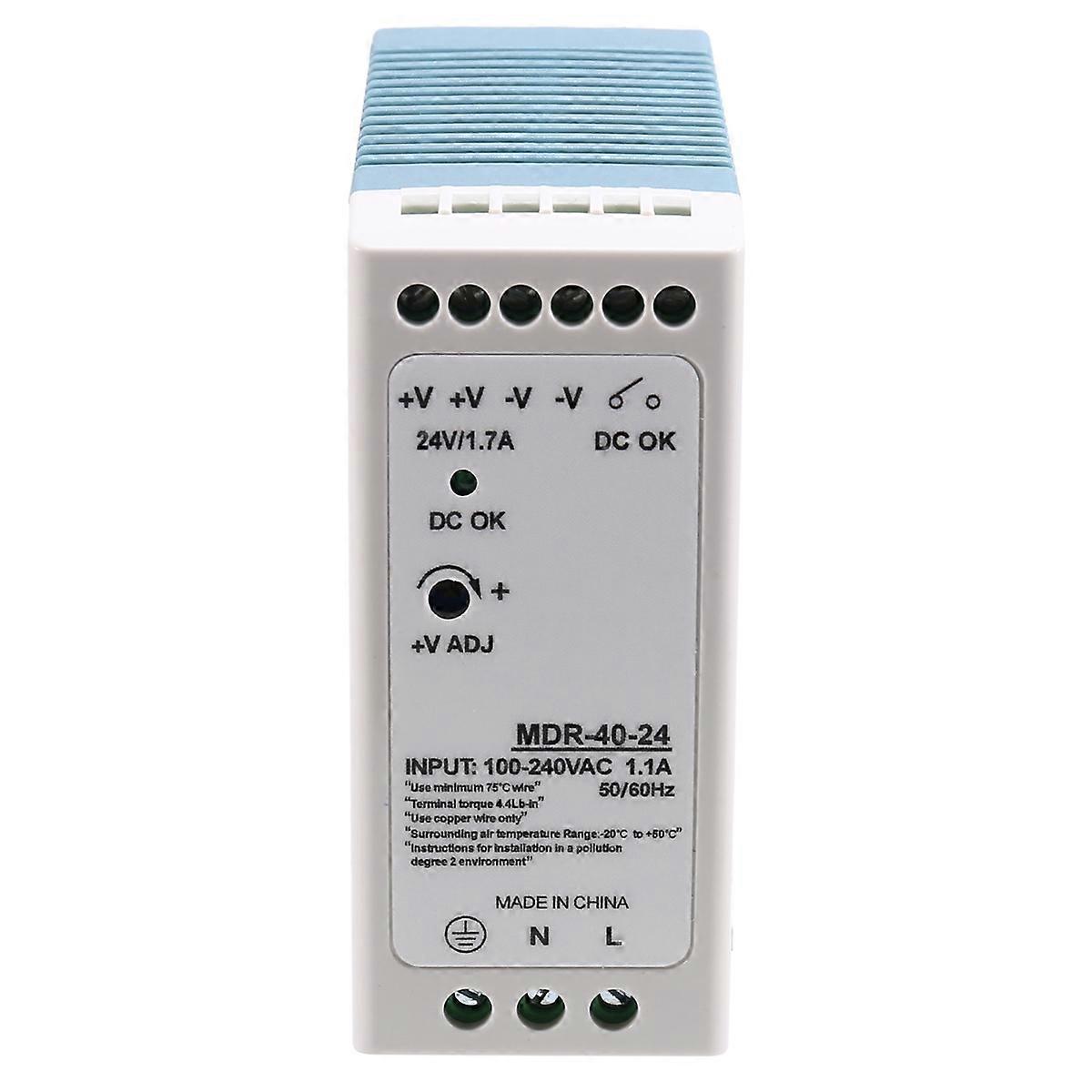 MDR-40-24V 24V 40.8W Din Rail power supply