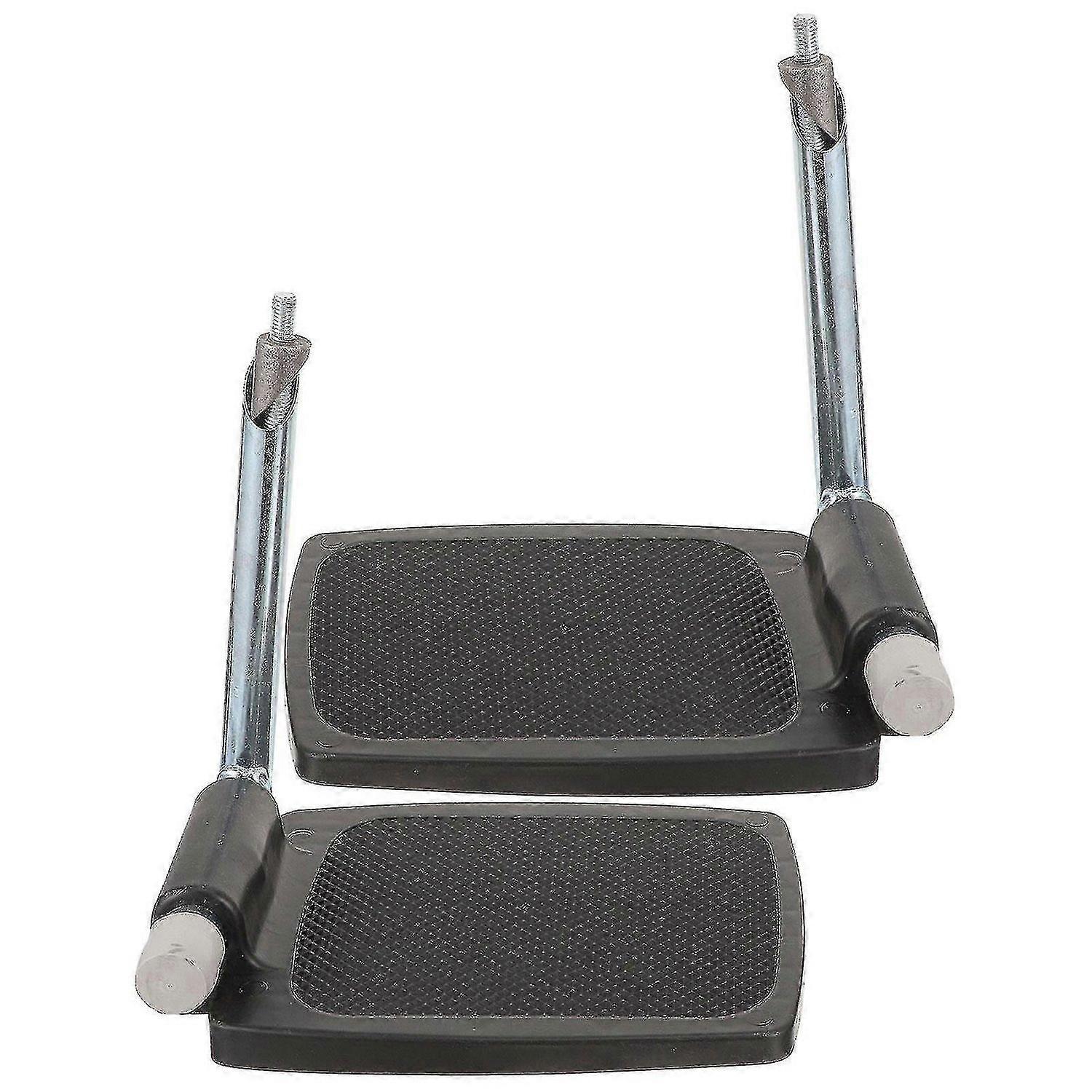 1 Paar Rollstuhl Fußstütze Ersatz Rollstuhl Beinstütze Robuste Rollstuhl Fußplatten mit Stange