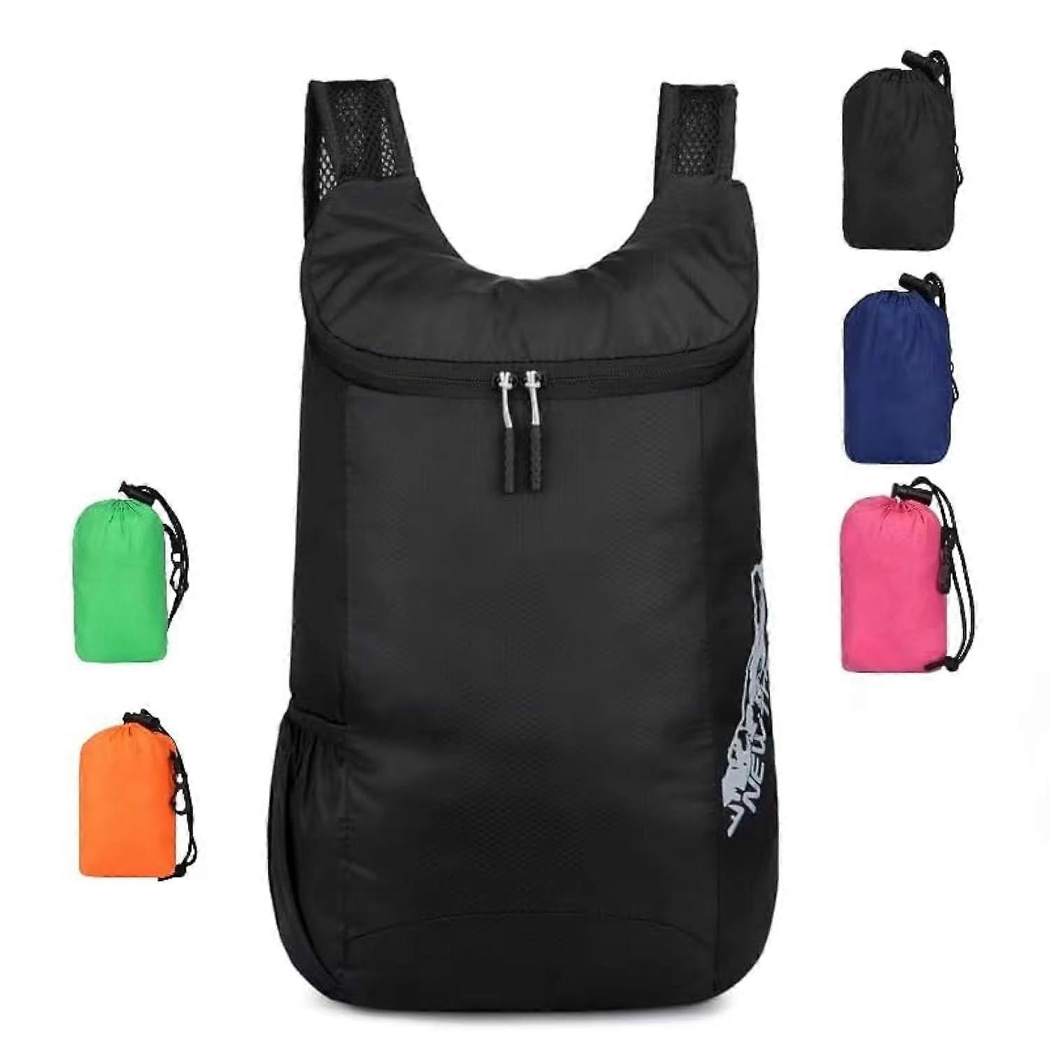 Foldable Backpack for Hiking 20L Lightweight Waterproof Travel Bag with Adjustable Straps and Multiple Compartments