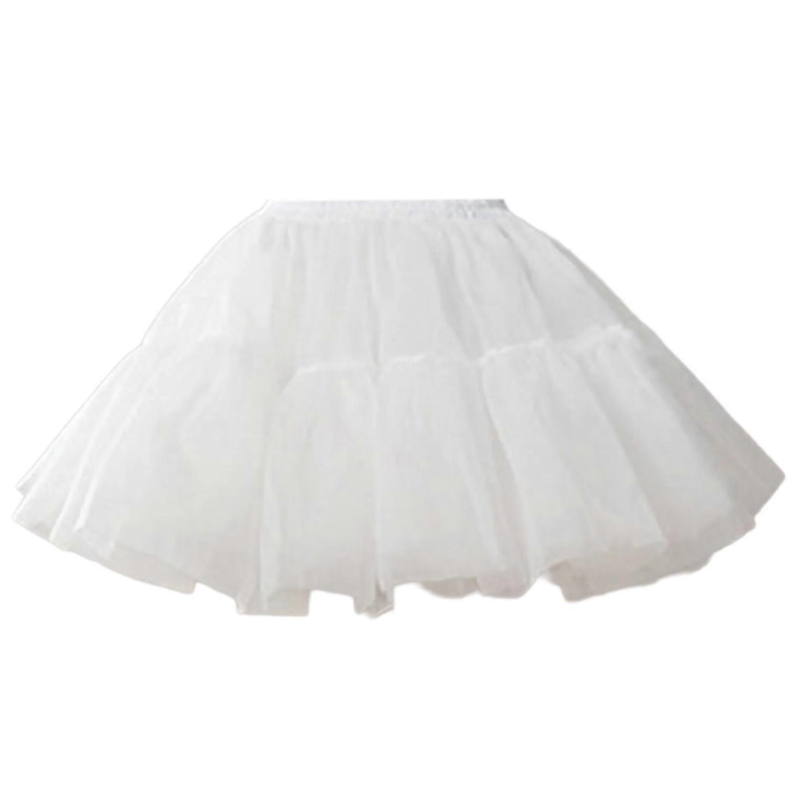 Γυναικεία 1950s Tutus Τούλι Petticoat 6 Layer Ruffled Bubble Puffy Φούστα Underskirt Half Slips φόρεμα για κοστούμι Κόμμα 35cm