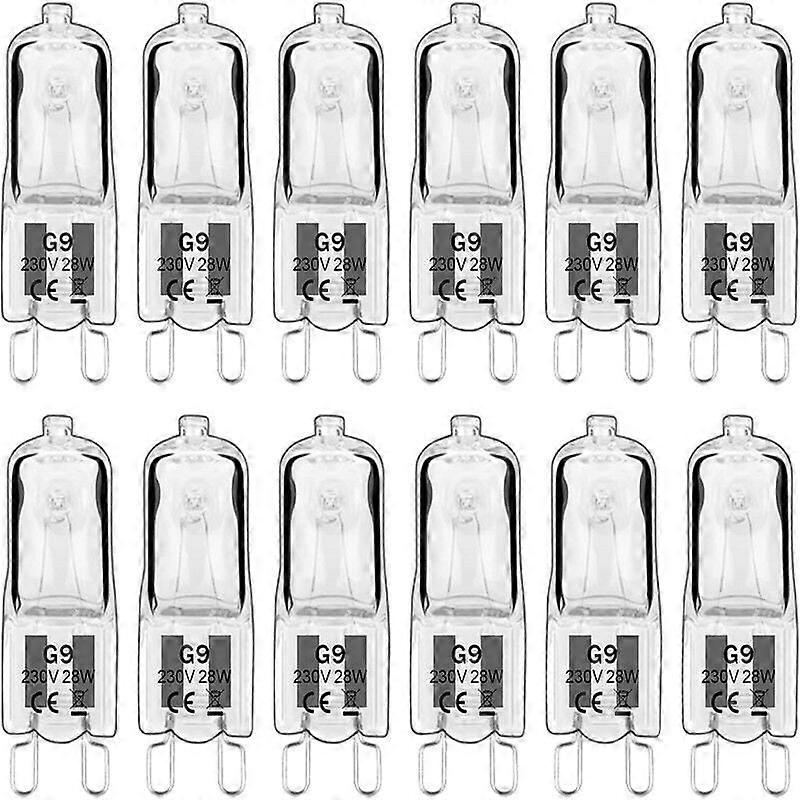 Halogen Light Bulb, Tungsten Filaments, Warm White Light