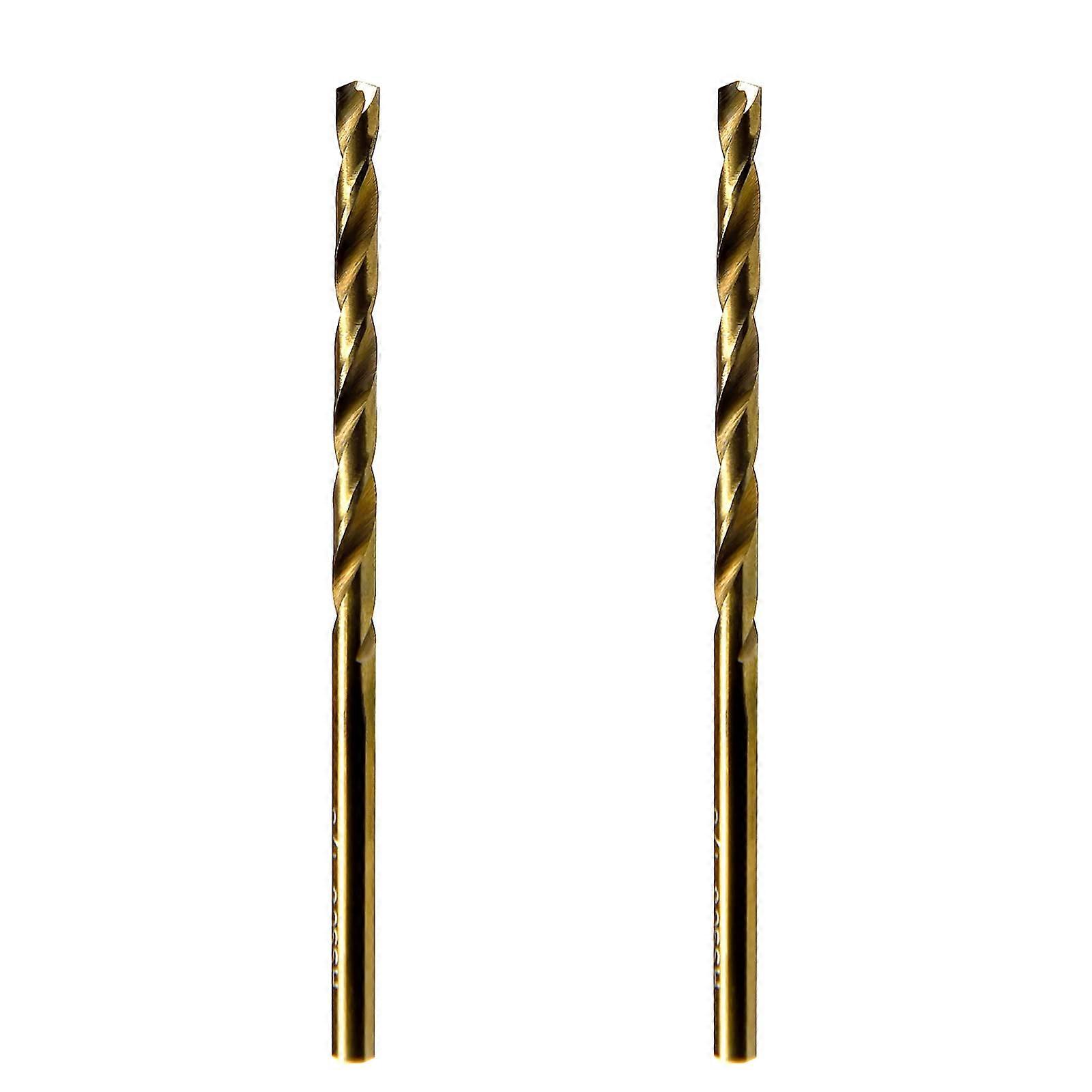 No.3 HSS M35 Cobalt Twist Drill Bits 0.213 Inch Jobber Length 2pcs Identical Straight Shank Wire Gauge Gage
